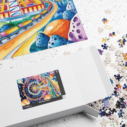 Jigsaw Puzzle - Surreal Carnival in Space, Trippy Design, 110 252 520 1014-piece, Fun Activity Adult Hobby, Family Game Night, Mindful Hobby Puzzle The Puzzle Chest