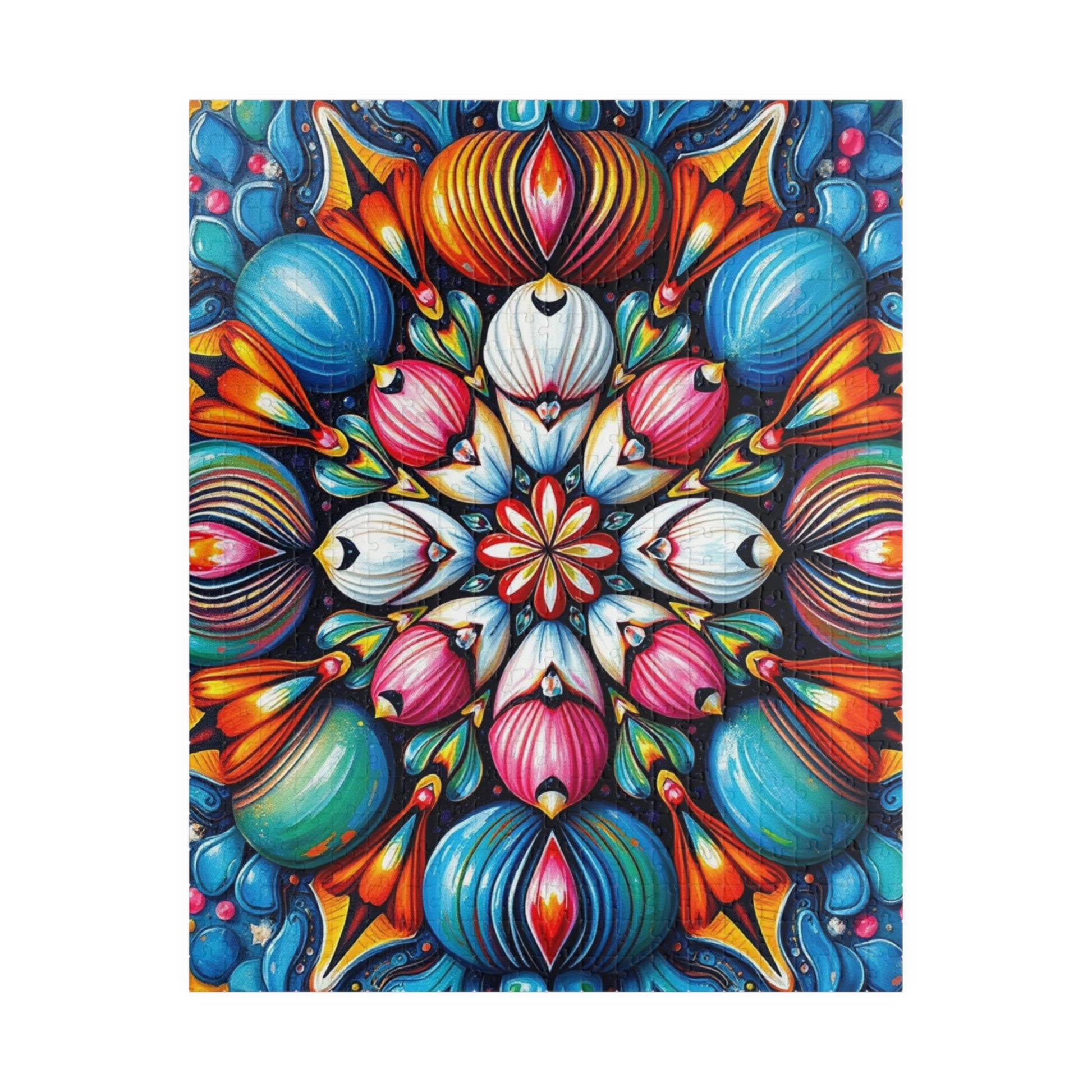 Colorful Mandala Puzzle - Abstract Art Jigsaw Game for Adults 520 pcs (Vertical) Puzzle The Puzzle Chest