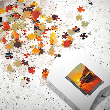 Retro Car Puzzle - Classic 1966 GTO Jigsaw Game, Vintage Artwork, Auto Lover Gift, Family Game Night, Home Entertainment, Car Enthusiast Puzzle The Puzzle Chest
