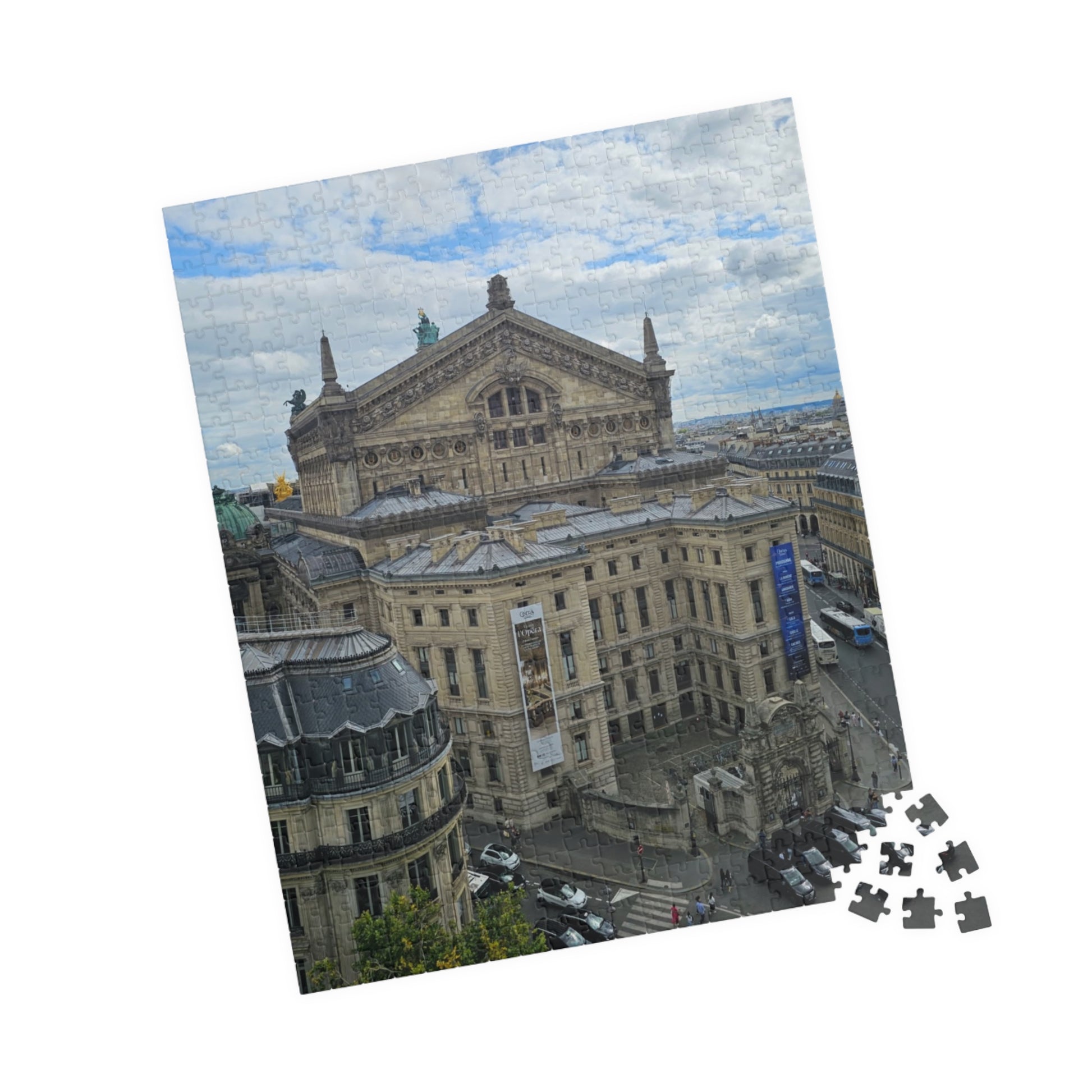 Palais Garnier Courtyard Jigsaw Puzzle - Opera House Paris France, French Architecture, Realistic Historical Landmark 520 pcs (Vertical) Puzzle The Puzzle Chest