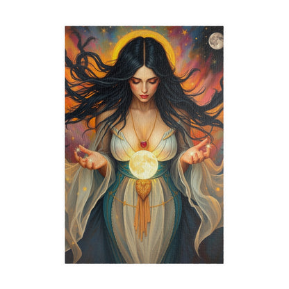 Mythical Moon Goddess Puzzle, 110-1014 Piece Jigsaw Game, Mindful Family Entertainment or Solo Fun, Perfect Gift for Puzzle Fantasy Lover