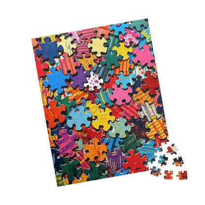 Chaotic Puzzle Piece Jigsaw Puzzle, Challenging Collage Art Game Ideal for Family Bonding Time, Adult Solo Fun, Friend Gift for Puzzle Lover Puzzle The Puzzle Chest