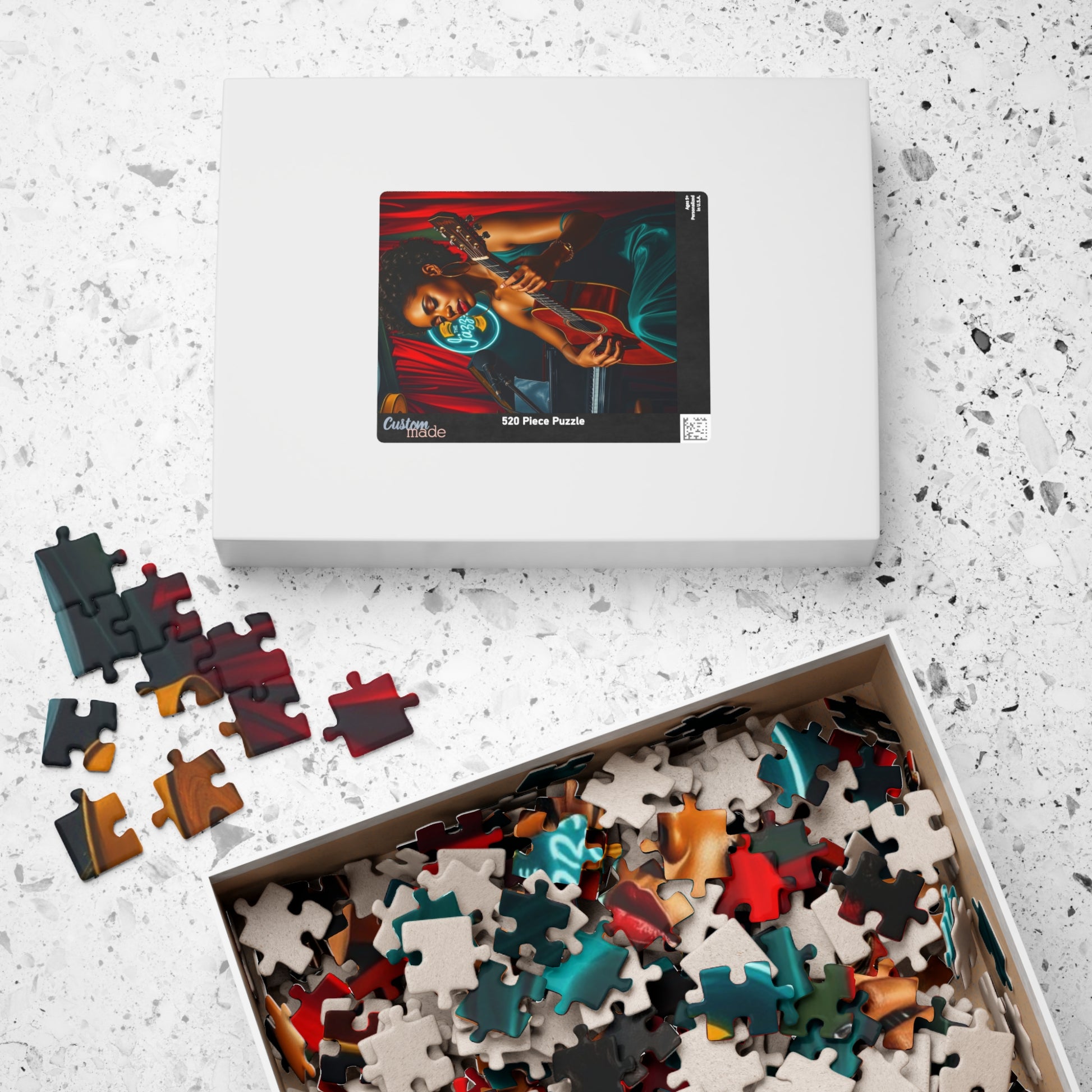 Black Jazz Singer Puzzle, 110-1014 Piece African American Woman Club Scene | Afrocentric Music Lover Gift, Family Game Night Puzzle The Puzzle Chest