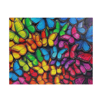 Wings of Pride Jigsaw Puzzle, Rainbow Butterfly Puzzle, LGBTQ Puzzle, Pride Month Gift for Friend, Mindfulness Activities, 100 - 1000 Pieces 110 pcs (Horizontal) Puzzle The Puzzle Chest