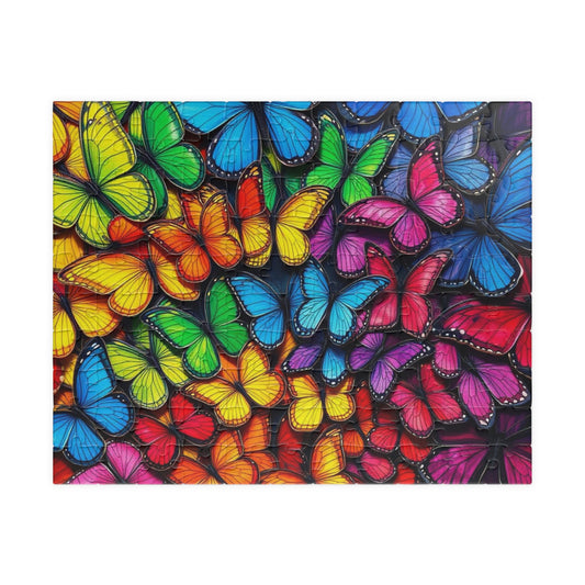 Wings of Pride Jigsaw Puzzle, Rainbow Butterfly Puzzle, LGBTQ Puzzle, Pride Month Gift for Friend, Mindfulness Activities, 100 - 1000 Pieces 110 pcs (Horizontal) Puzzle The Puzzle Chest