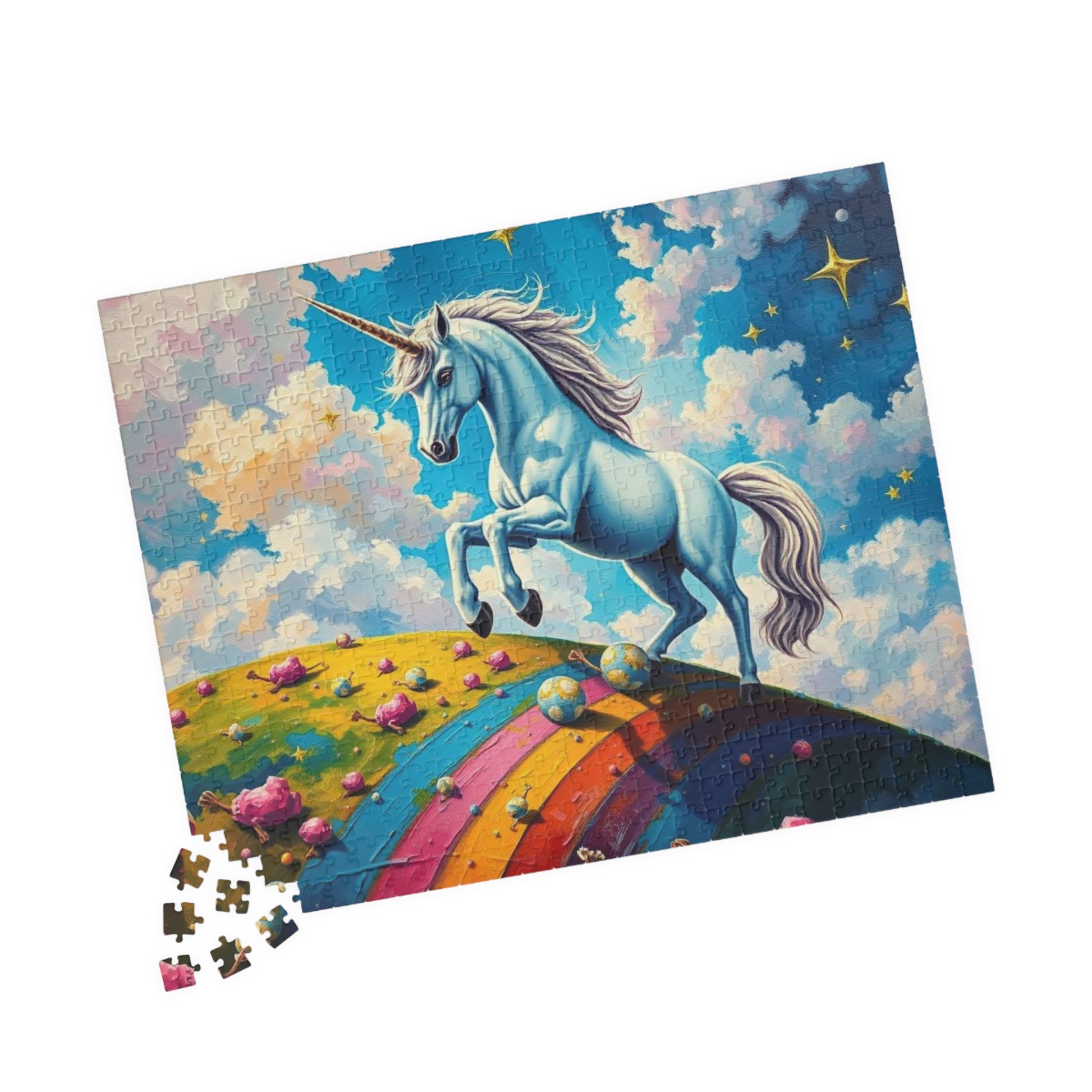 Unicorn Rainbow Puzzle | 110-1014 Piece Mythical Theme Jigsaw | Fun Family Activity, Mental Exercise, Puzzle Lover Holiday Birthday Gift Puzzle The Puzzle Chest