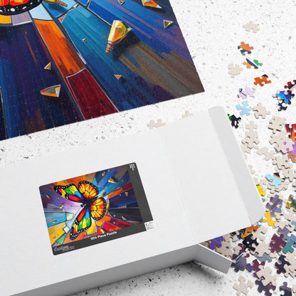 Colorful Butterfly Jigsaw Puzzle - 110, 252, 520, 1014-Piece, Stress Relief Game, Fun Family or Solo Activity, Home Entertainment Gift Idea