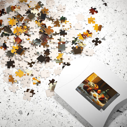 Autumn Still Life Jigsaw Puzzle, Vintage Style Art Design, Cozy Vibes Fun Indoor Activity, Family Game Night, Unique Gift for Puzzle Lovers