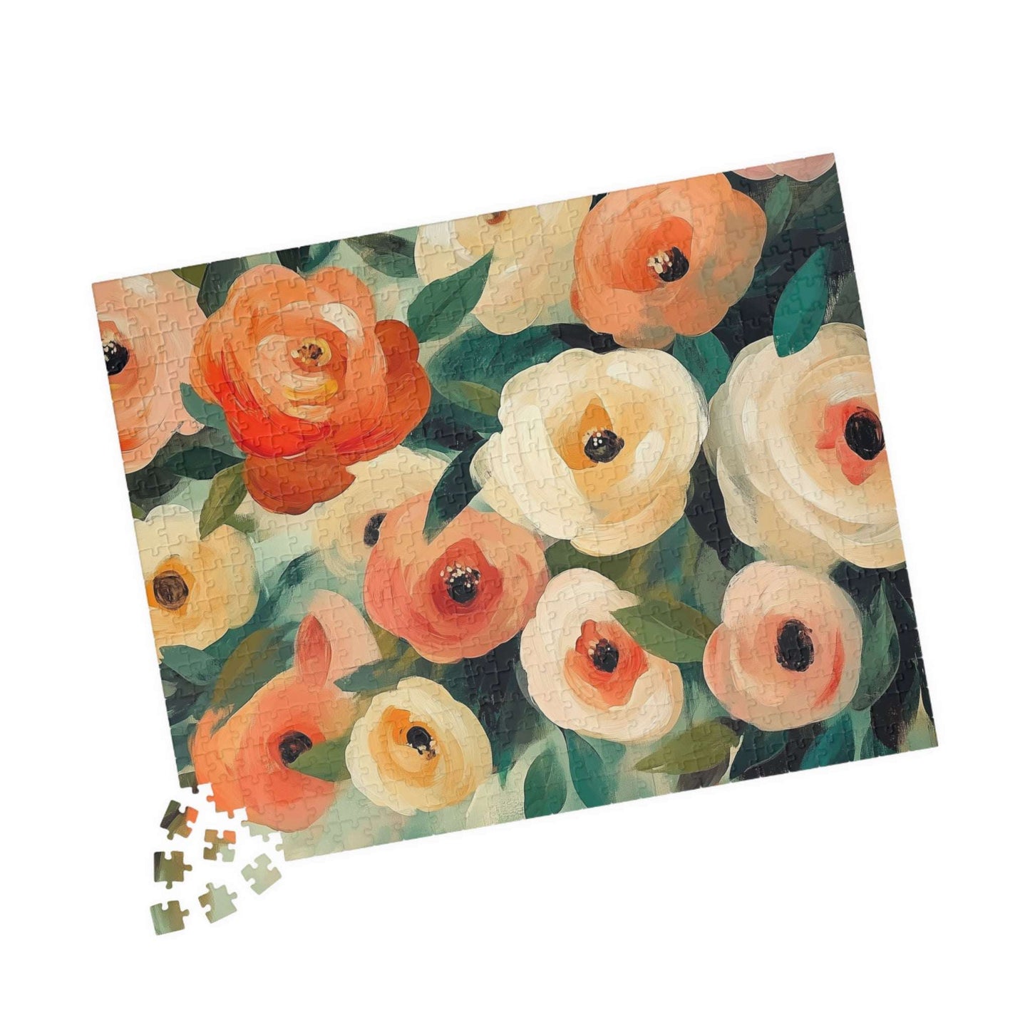 Floral Camellia Jigsaw Puzzle — Decorative Puzzle