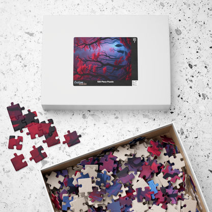 Gothic Puzzle, Dark Forest Jigsaw, 110-1014 Piece, Ghostly Figure, Halloween Fun Activity, Spooky Mystery Game, Challenging Puzzle Puzzle The Puzzle Chest