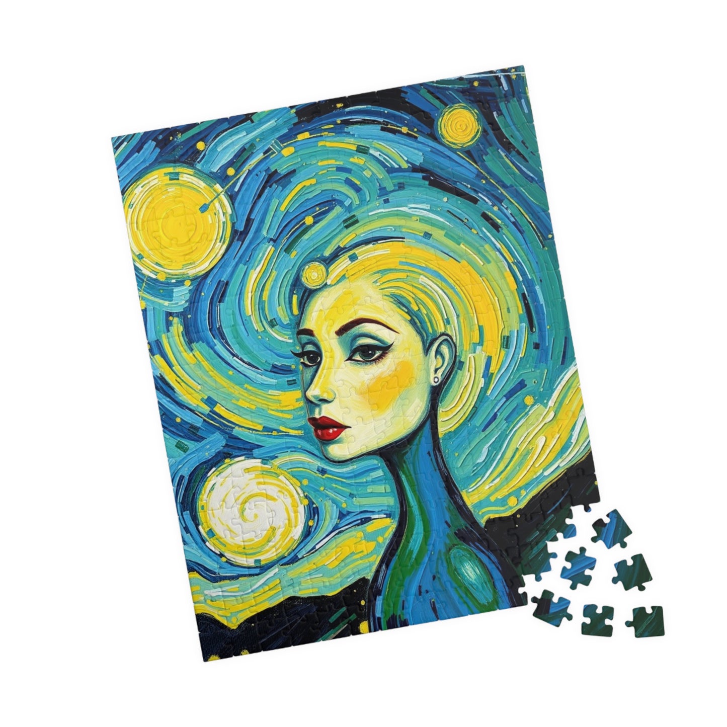 Artistic Woman-themed Puzzle, Colorful Abstract Puzzle for Art Lovers Puzzle The Puzzle Chest