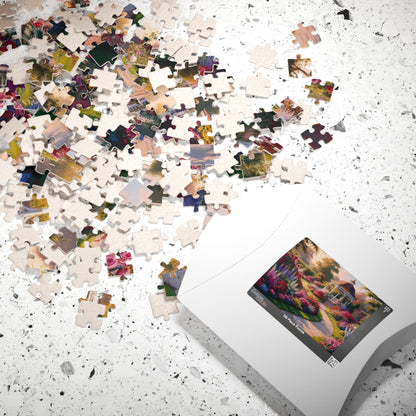 Garden Gazebo Puzzle - 110, 252, 520, 1014-piece Floral Landscape Jigsaw Game, Family Activity, Best Nature Lover Gift, Hobby Puzzle The Puzzle Chest
