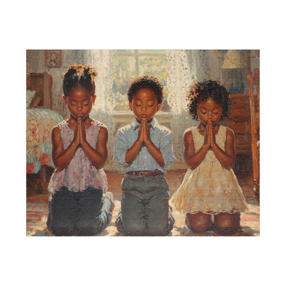 Black Children Praying Puzzle | Afrocentric Jigsaw Game