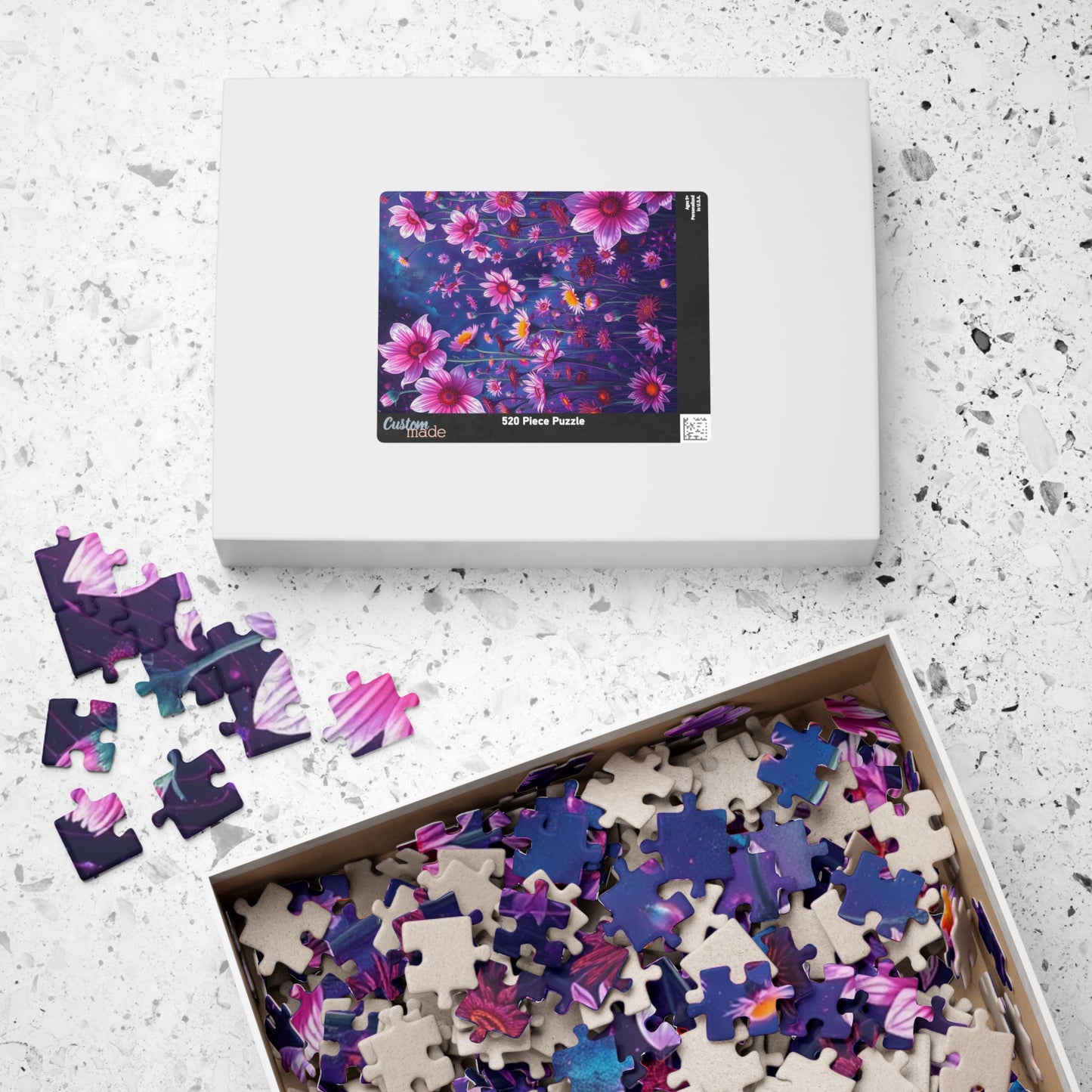 Floral Artwork Puzzle - 110, 252, 520, 1014-piece Flower Jigsaw Game for Adults, Gift for Flower Lovers, Mental Exercise for Seniors Puzzle The Puzzle Chest