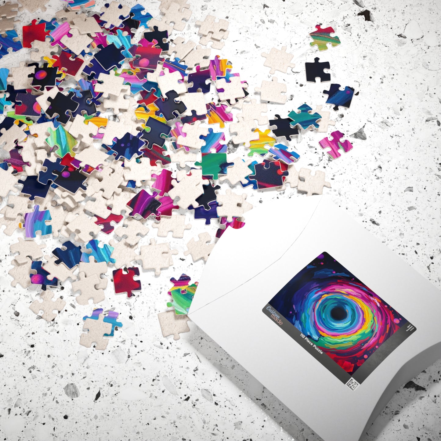 Vibrant Galaxy Puzzle, Colorful Abstract Jigsaw for Family or Solo Fun Puzzle The Puzzle Chest