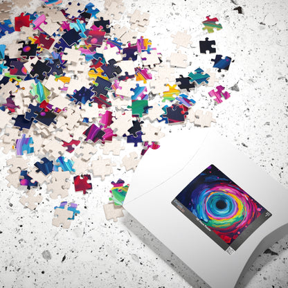 Vibrant Galaxy Puzzle, Colorful Abstract Jigsaw for Family or Solo Fun Puzzle The Puzzle Chest