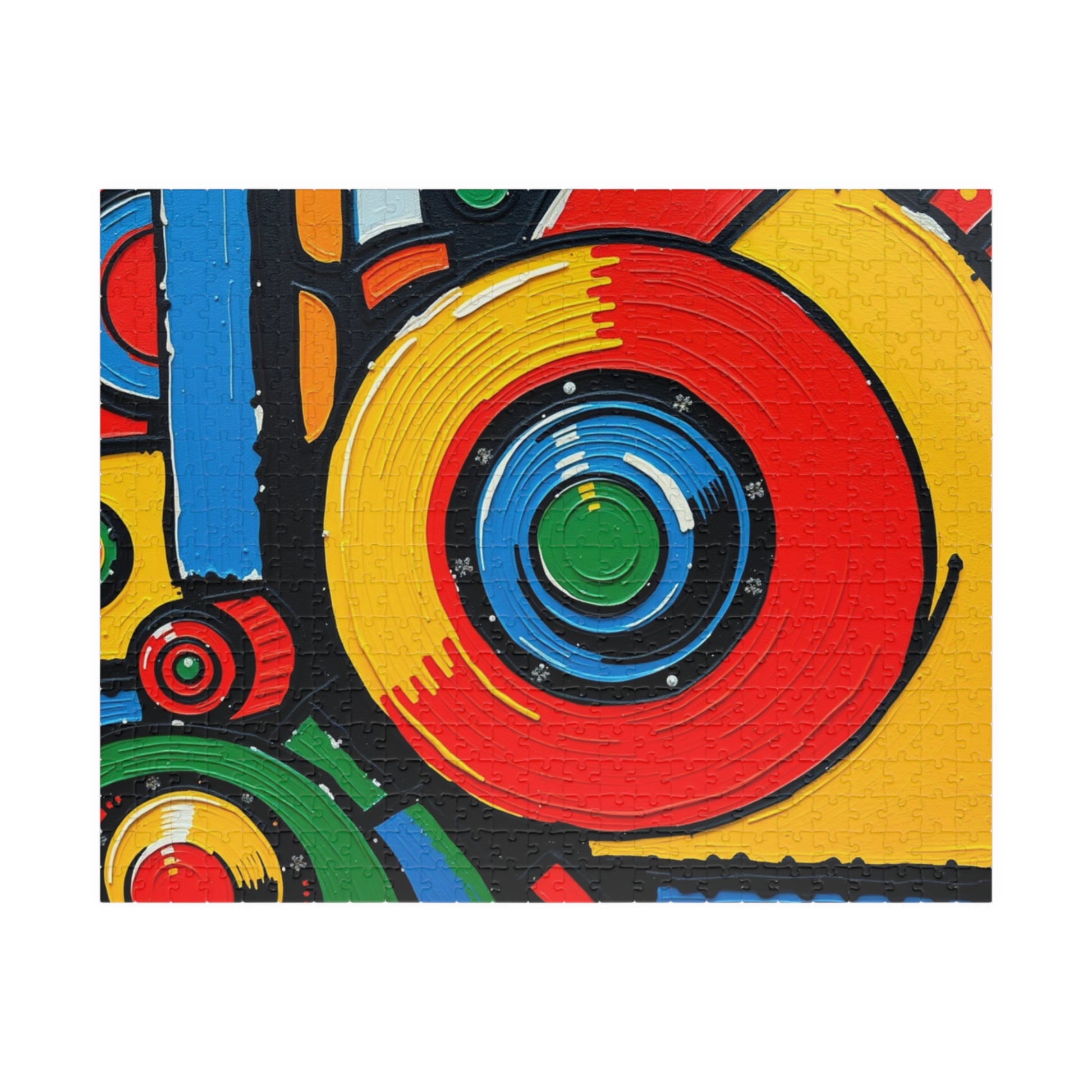 Colorful Abstract Jigsaw Puzzle, 110, 252, 520, 1014-piece, Mindful Fun, Art Lover Gift, Family Activity, Game Night Essential, Brain Teaser 520 pcs (Horizontal) Puzzle The Puzzle Chest