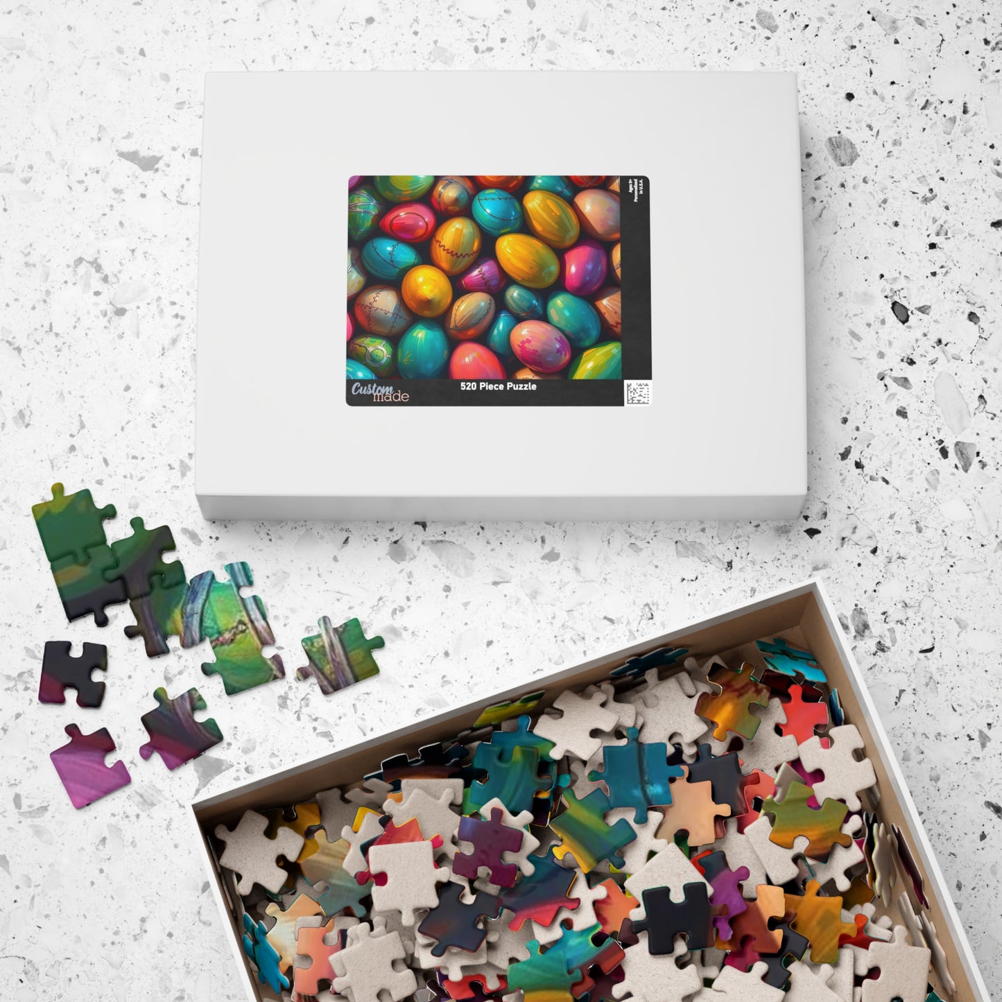 Colorful Easter Egg Puzzle, Collage Puzzle, Spring Puzzle Ideal for Family Activity, Adult DIY Craft, Family Fun Activity, Gift for Friends Puzzle The Puzzle Chest