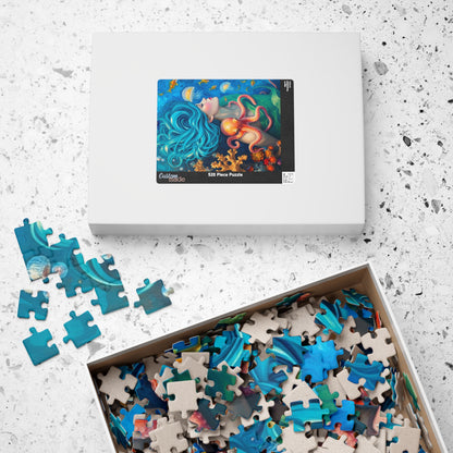 Enchanting Ocean Goddess Puzzle, 110, 252, 520, 1014-piece Jigsaw, Perfect Gift for Ocean Lover, Home Entertainment, Meditation, Game Night