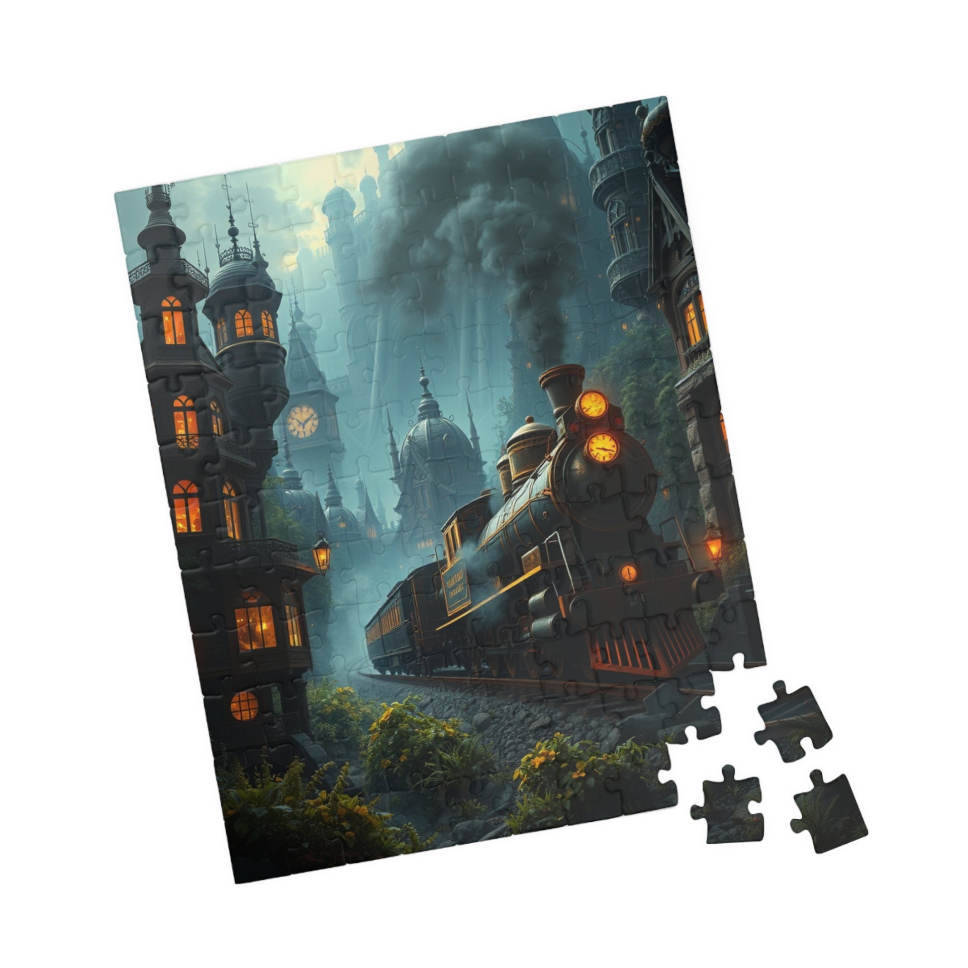 Steampunk Mystical Train Puzzle - Enchanting Steam Engine Design, Perfect for Gifts, Family Fun, Relaxing Activities, Puzzle Lovers Puzzle The Puzzle Chest