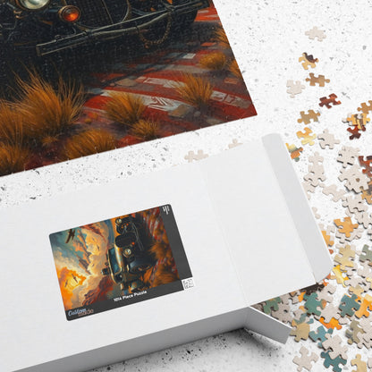 Vintage Car Puzzle, Nostalgic Jigsaw, Classic Auto Art, Gift for Him Car Enthusiasts, Solo Fun or Family Activity Puzzle The Puzzle Chest