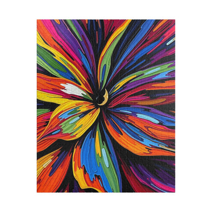 Close-up Abstract Flower Jigsaw Puzzle - Colorful Floral Art 520 pcs (Vertical) Puzzle The Puzzle Chest