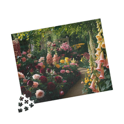 Garden Floral Puzzle, Relaxing Nature Scene, 110, 252, 520, 1014-piece Flower Adult Jigsaw Game, Family Fun, Gifts, Gardening Enthusiasts Puzzle The Puzzle Chest