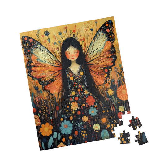 Whimsical Fairy Among Flowers Puzzle | Fantasy Jigsaw Game