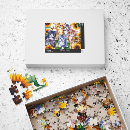 Cute Cat Puzzle - 110, 252, 520, 1014-Piece, Cat Lovers Gift, Animal Enthusiast Decor, Family Fun Activity, Cat-Themed Puzzle Puzzle The Puzzle Chest