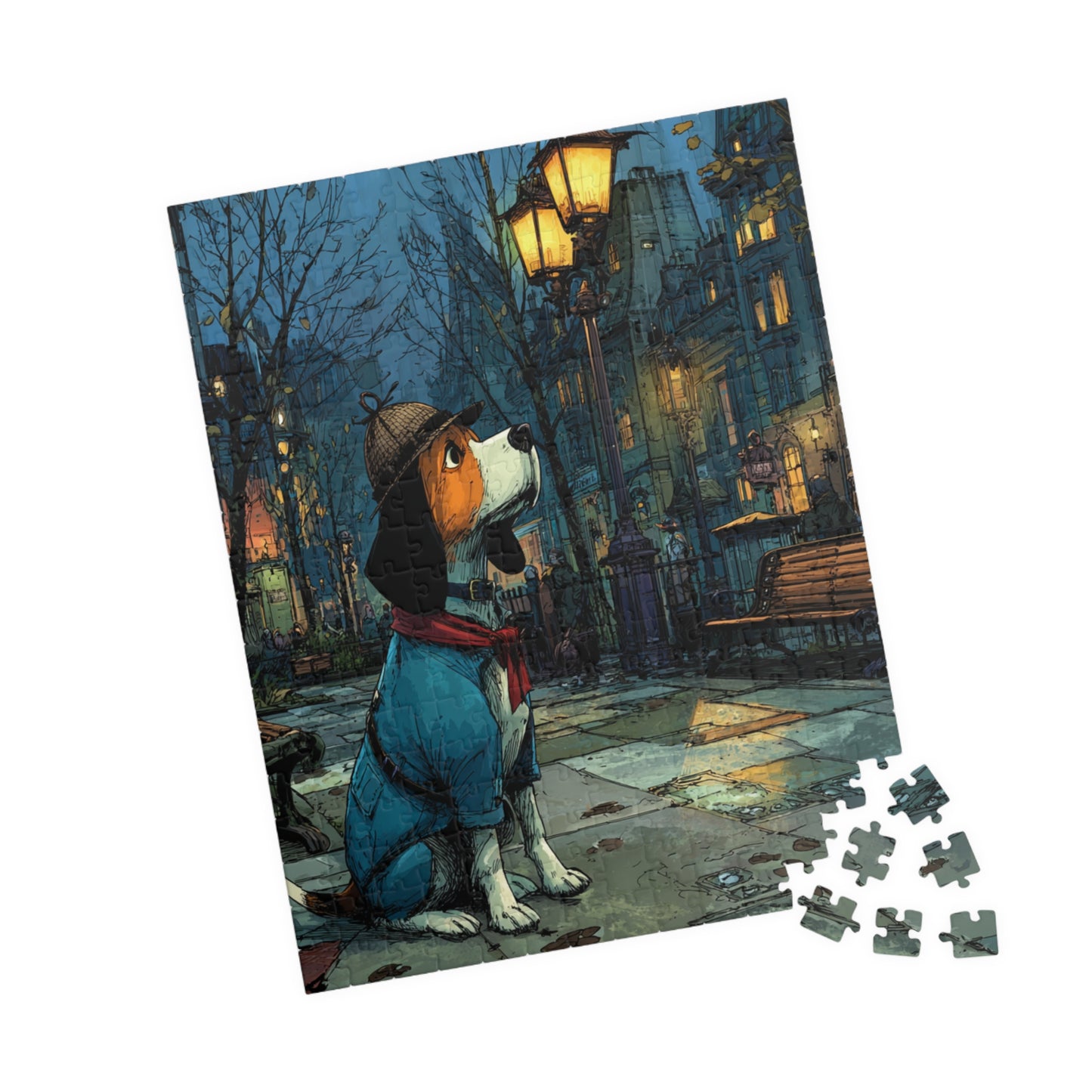 Dog Detective Jigsaw Puzzle - Animal Game, Dog Lover Gift, Family Game Night, Pet-Themed Puzzle for All Ages 252 pcs (Vertical) Puzzle The Puzzle Chest