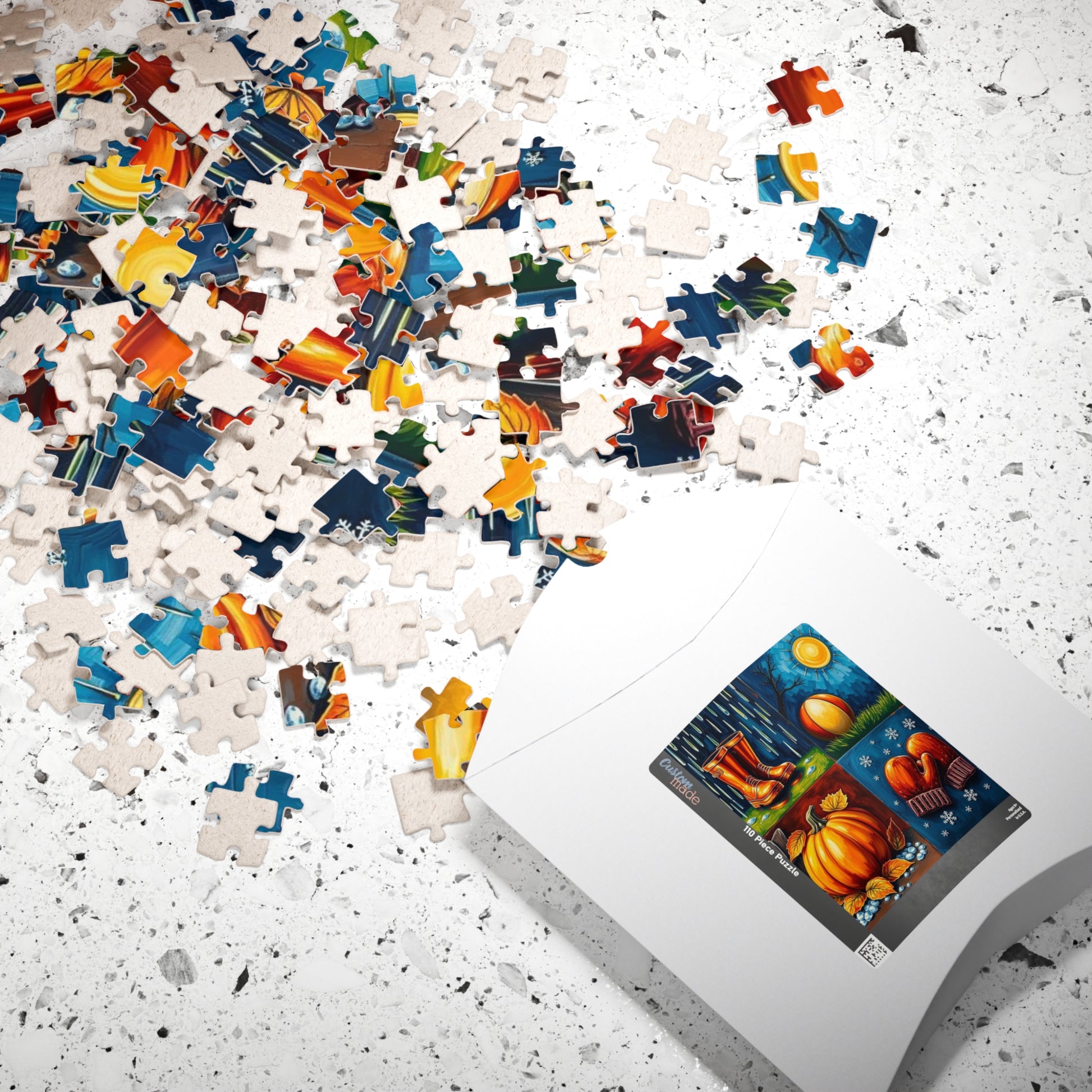 Seasonal Vibes Puzzle Jigsaw Game, Nature-Inspired Themes for All-Year Fun, Perfect for Family Time, Mental Stimulation, or Gifting Puzzle The Puzzle Chest