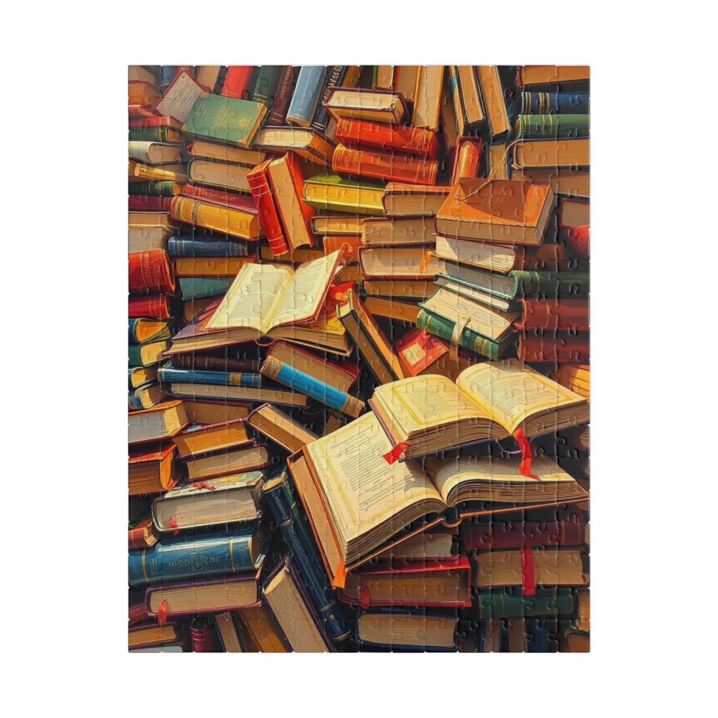 Book Lover's Jigsaw Puzzle Fun - Chaotic Collage, Ideal for Cozy Home Activity, Family Bonding Time Brain Teaser, Gift for Readers 252 pcs (Vertical) Puzzle The Puzzle Chest