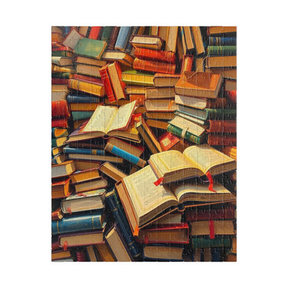 Book Lover's Jigsaw Puzzle Fun - Chaotic Collage, Ideal for Cozy Home Activity, Family Bonding Time Brain Teaser, Gift for Readers 252 pcs (Vertical) Puzzle The Puzzle Chest