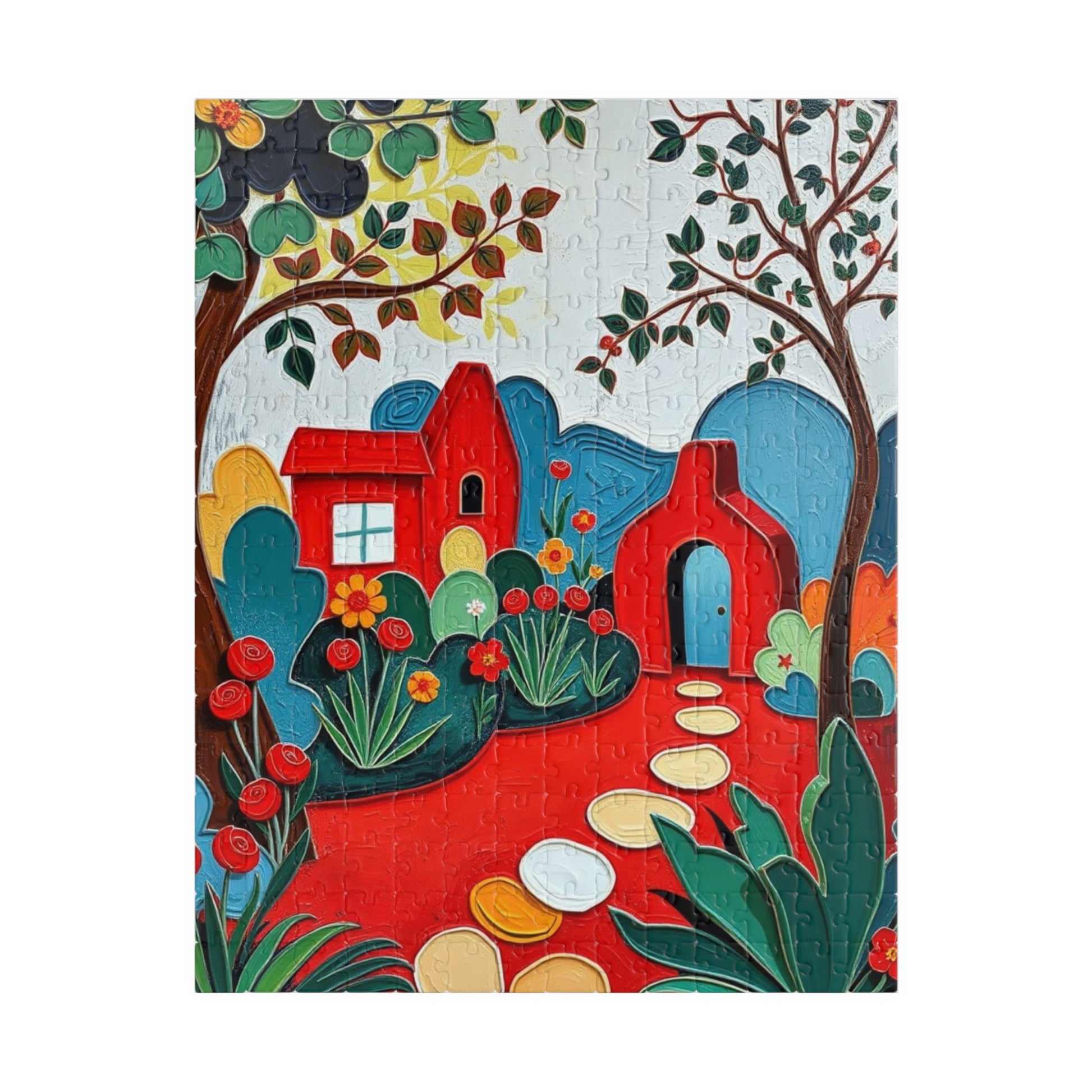 Rustic Landscape Jigsaw Puzzle, Vibrant Home Entertainment Family Activity, Creative Gift for Puzzle Lover Relaxing Indoor Game Brain Teaser 252 pcs (Vertical) Puzzle The Puzzle Chest
