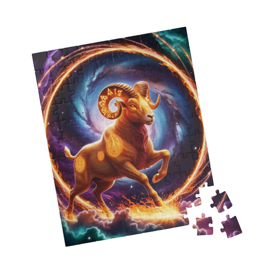 Astrological Ram Puzzle, Aries Zodiac Sign Jigsaw Game, Perfect Gift for Astrology Lover, Family Fun Brain Teaser, Unique Birthday Present Puzzle The Puzzle Chest