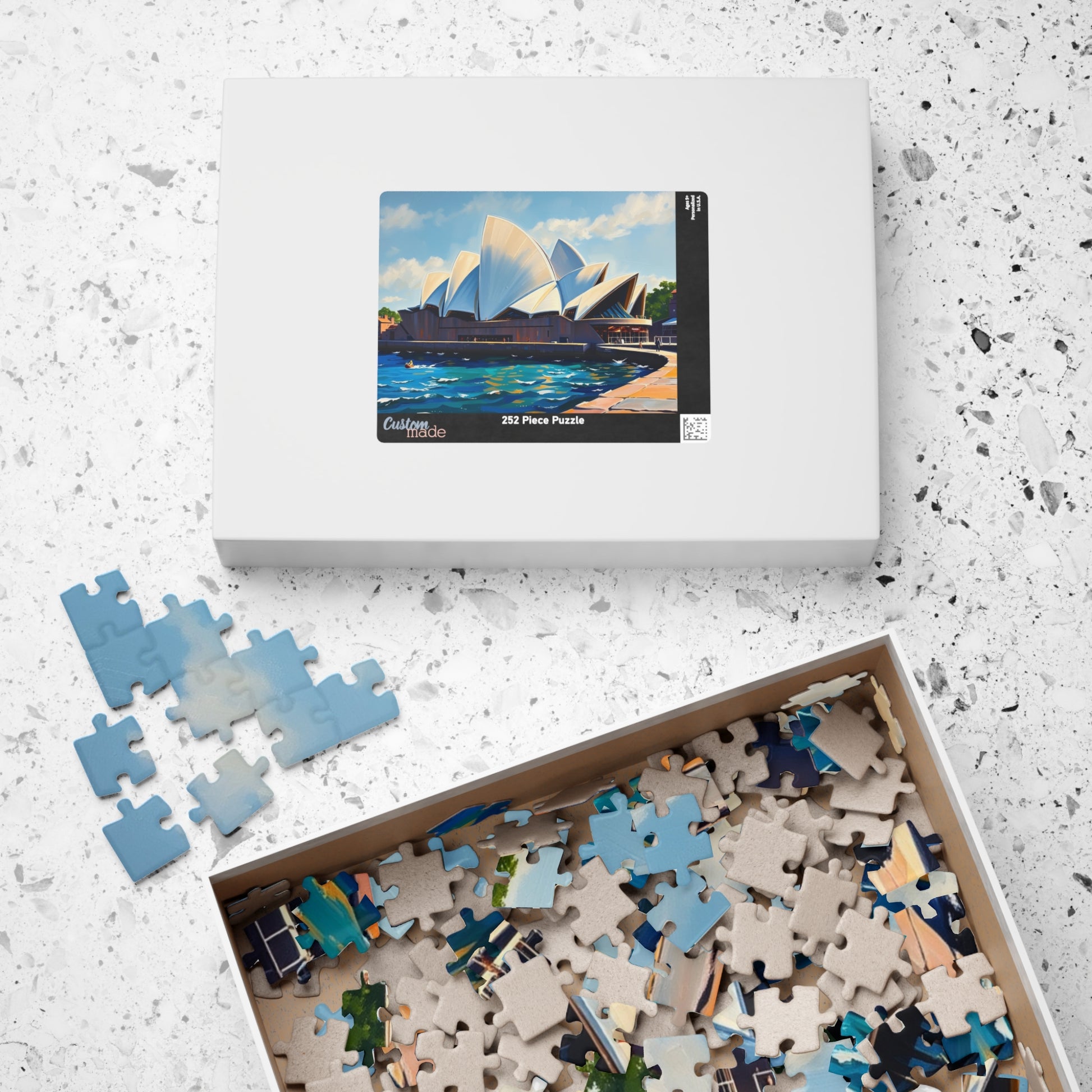 Sunny Day Sydney Opera House Puzzle, Famous Landmark Jigsaw Game, Art Lovers and Enthusiasts, Unique Gift for Traveler, Entertaining Pastime Puzzle The Puzzle Chest
