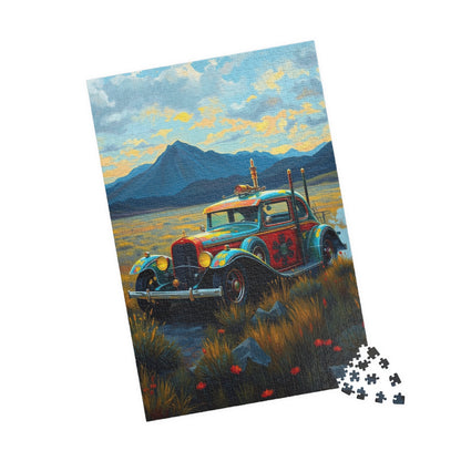 Vintage Steampunk Car Puzzle, Nostalgic Jigsaw Game for Adults, Gift for Car Lovers Puzzle Fanatics, Family Game Night Activity Puzzle The Puzzle Chest