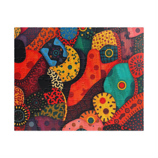 Colorful Abstract Art Puzzle for Adults - Perfect for Family Game Night, Solo Fun, Home Entertainment, Holiday or Birthday Gifts for Friends 110 pcs (Horizontal) Puzzle The Puzzle Chest