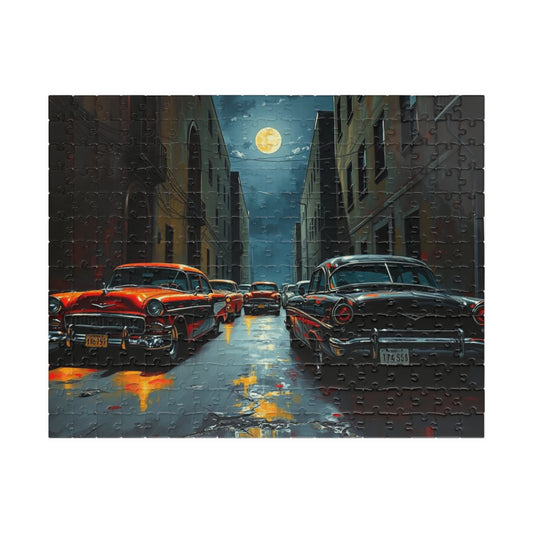 Vintage Car Puzzle, 110, 252, 520, 1014-piece Classic Car Jigsaw Game, Nostalgic Decor, Fun Family Activity Brain Teaser, Gift for Car Lover 252 pcs (Horizontal) Puzzle The Puzzle Chest
