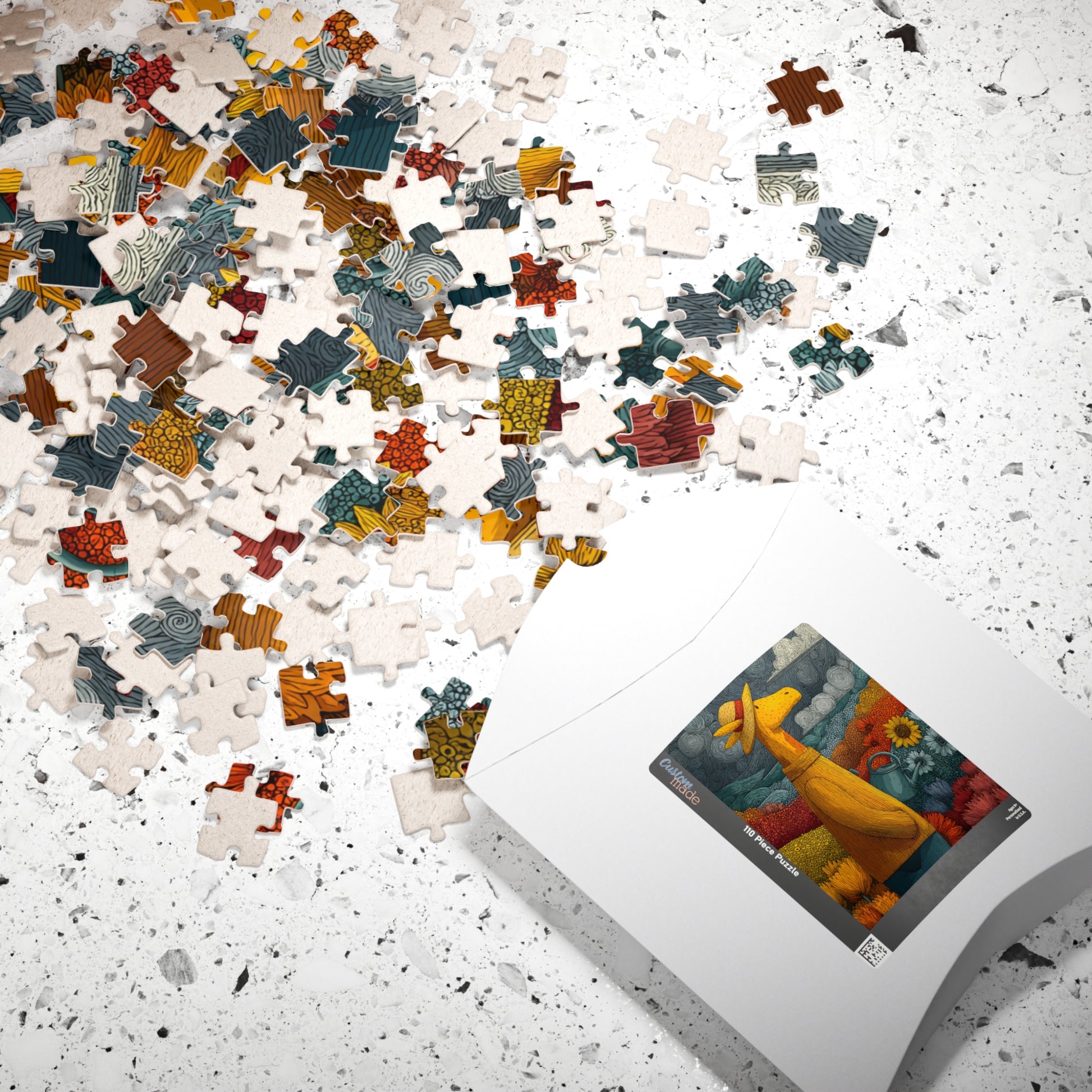 Giraffe Gardener Jigsaw Puzzle, Wildlife Themed Puzzle for Adults and Kids, Family Game, Gift for Animal Lovers Puzzle The Puzzle Chest