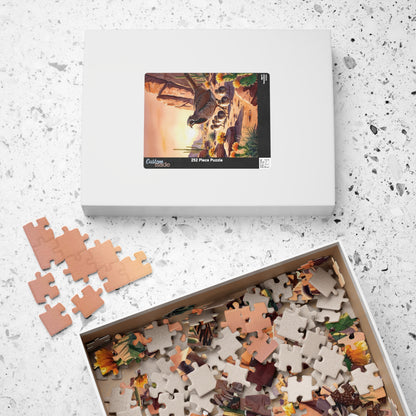 Sage-Grouse Jigsaw Puzzle, Bird and Baby Chicks Desert Landscape Animal Puzzle Enthusiasts Fun Family Time Activity, Wildlife Lover Gift