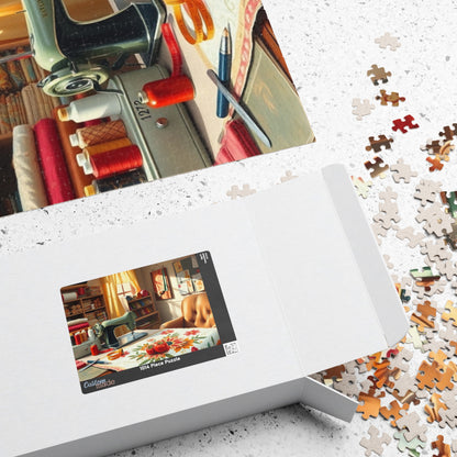 Charming Sewing Studio Jigsaw Puzzle, Craft Room Crafting Essentials, Relaxing Hobby Activity, Mindfulness Gift, Stay at Home Entertainment Puzzle The Puzzle Chest