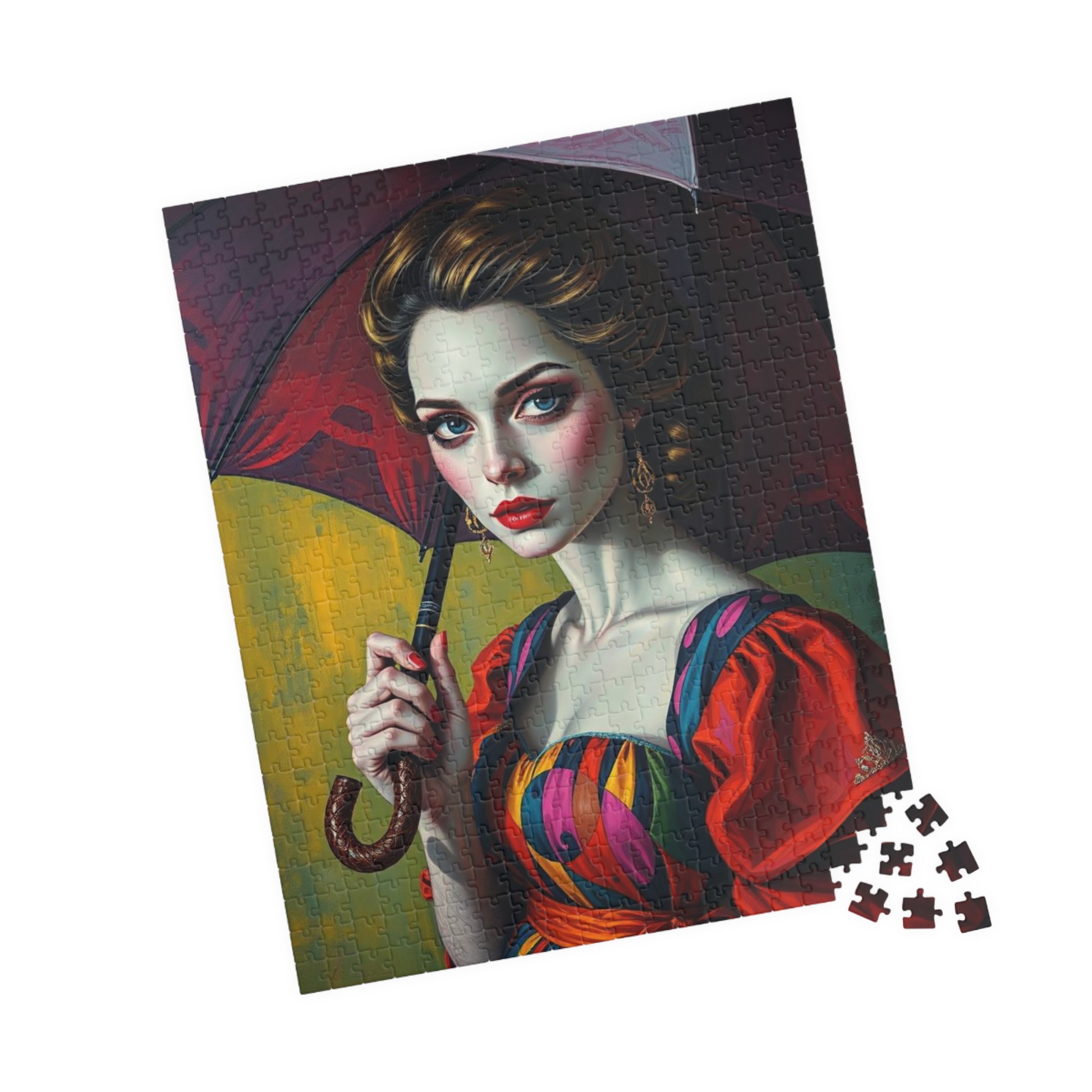 Vintage Woman Portrait Jigsaw Puzzle - 110-1014 Pieces, Gift for Art Lovers, Home Entertainment Family Fun, Rainy Day Activity, Collectible Puzzle The Puzzle Chest