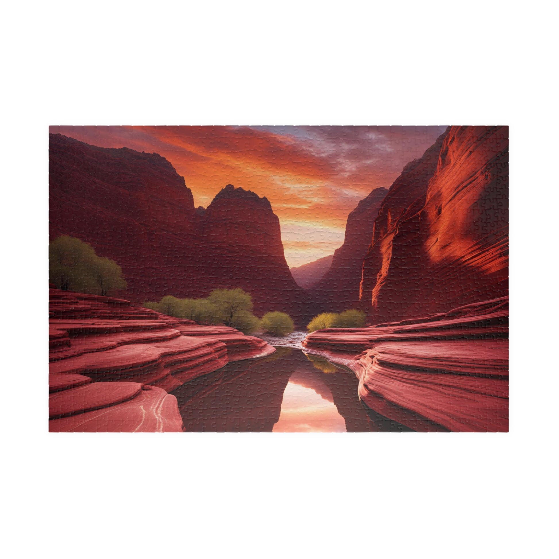 Stunning Sunset Puzzle for Adult, 110-1014 Piece Jigsaw for Family Fun Game, Relaxing Friend Gift for Nature Lover, Ideal for Cozy Nights In 1014 pcs (Horizontal) Puzzle The Puzzle Chest