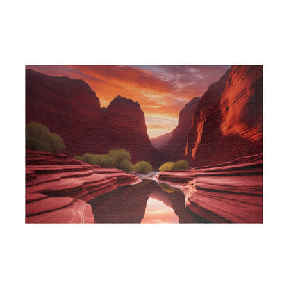 Stunning Sunset Puzzle for Adult, 110-1014 Piece Jigsaw for Family Fun Game, Relaxing Friend Gift for Nature Lover, Ideal for Cozy Nights In 1014 pcs (Horizontal) Puzzle The Puzzle Chest