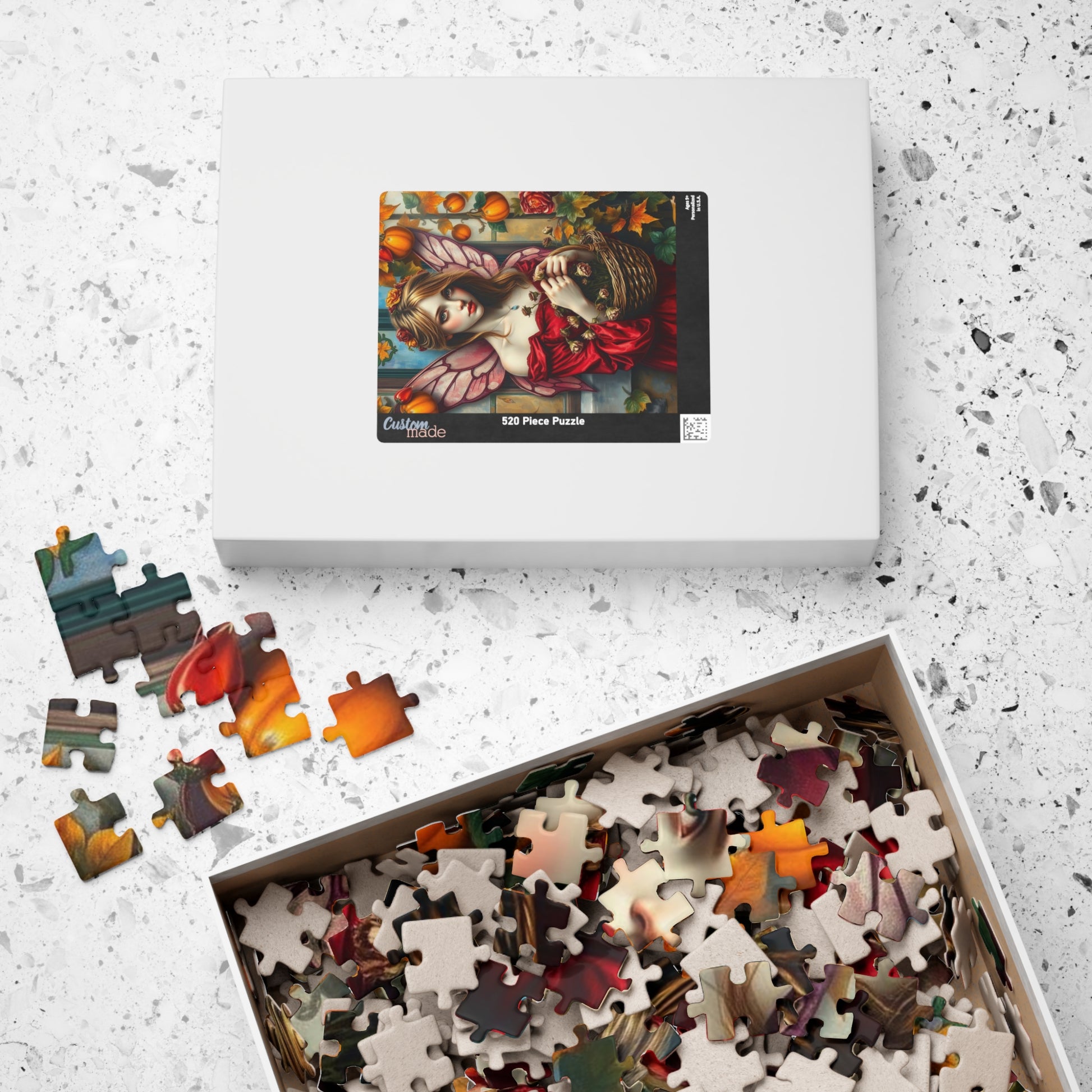 Melancholy Fairy Jigsaw Puzzle - Autumnal Backdrop, 110-1014 Piece Fantasy Artwork for Family Fun, Gift for Puzzle Lover, Unique Home Decor Puzzle The Puzzle Chest