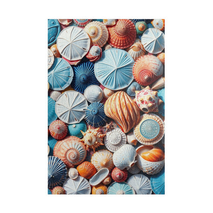 Seashell Collage Puzzle - 110/252/520/1014 Pieces, Marine Decor, Ocean Lover and Puzzle Enthusiast Gift, Family Fun, Beach-Themed Activity 1014 pcs (Vertical) Puzzle The Puzzle Chest