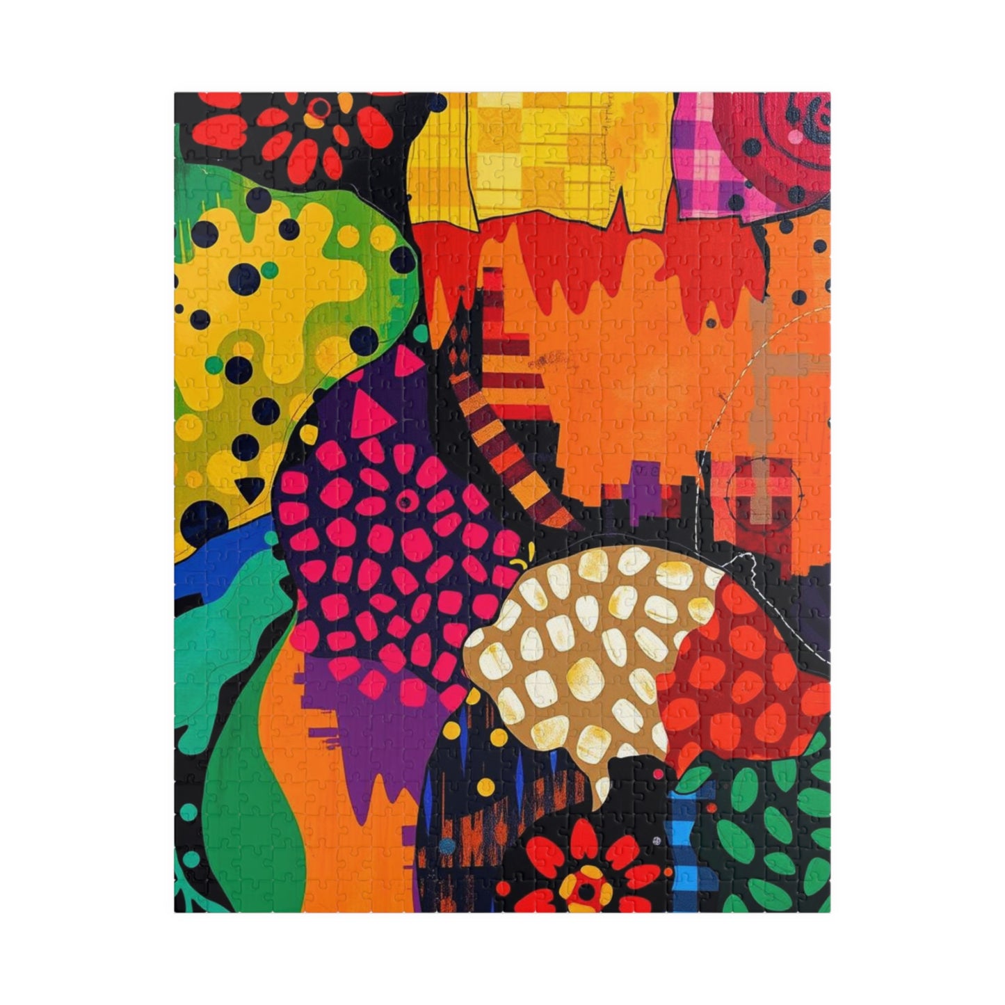 Colorful Abstract Jigsaw Puzzle - Modern Art Geometric Shapes Jigsaw Game 520 pcs (Vertical) Puzzle The Puzzle Chest