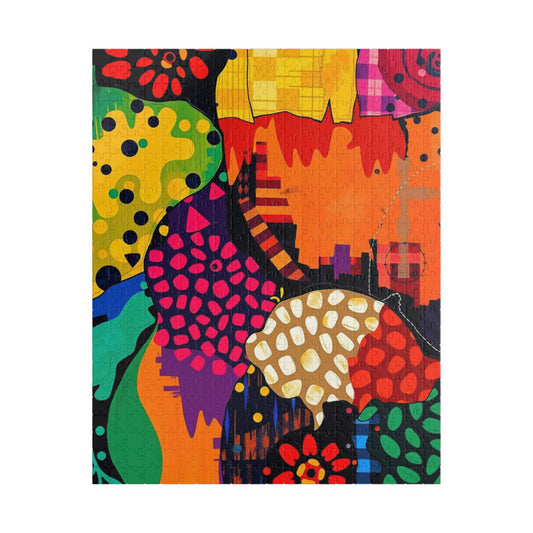 Colorful Abstract Jigsaw Puzzle - 110 to 1014 Pieces, Fun Family Activity, Art Lover's Gift, Unique Home Entertainment, Vibrant Challenge 520 pcs (Vertical) Puzzle The Puzzle Chest