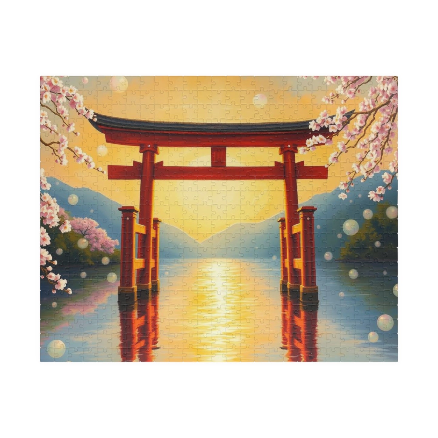 Japanese Torii Gate Jigsaw Puzzle, Mindfulness Activity for Adult, Gift Ideas for Friends, Family Bonding Home Entertainment, Relaxing Hobby